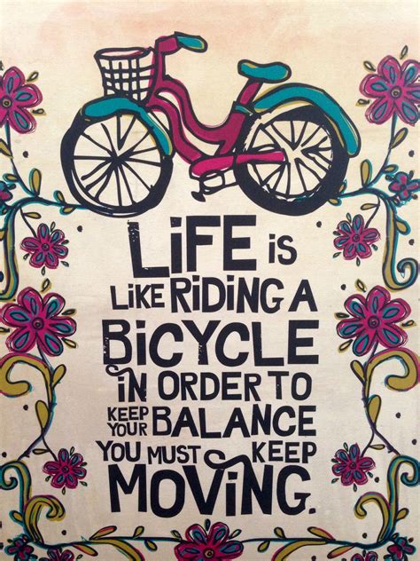 happiness is like a bicycle